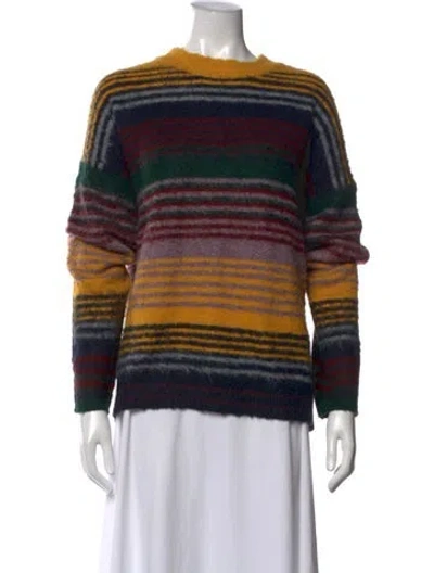 Pre-owned Acne Studios Wool Striped Sweater In Black