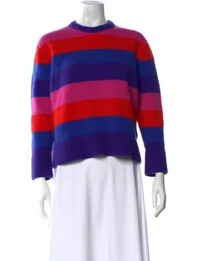 Pre-owned Acne Studios Wool Striped Sweater In Blue