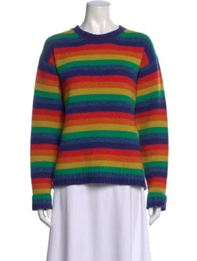 Pre-owned Acne Studios Wool Striped Sweater In Blue