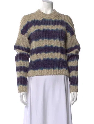 Pre-owned Acne Studios Wool Striped Sweater In Blue