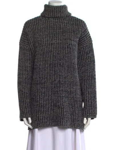 Pre-owned Acne Studios Wool Striped Sweater In Gray