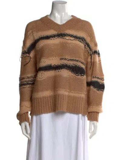 Pre-owned Acne Studios Wool Striped Sweater In Multi