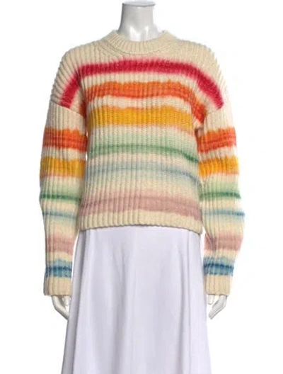Pre-owned Acne Studios Wool Striped Sweater In Neutral