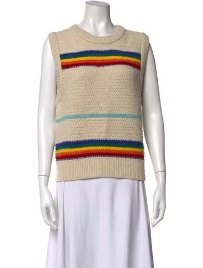 Pre-owned Acne Studios Wool Striped Sweater In Neutrals