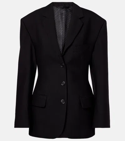 Acne Studios Wool Suit Jacket In Black