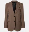 Acne Studios Wool Suit Jacket In Brown
