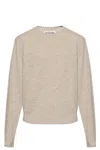 Acne Studios Wool Sweater With Logo In Gray