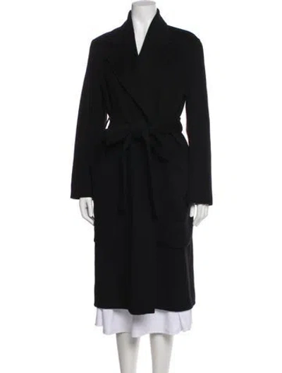 Pre-owned Acne Studios Wool Trench Coat In Blue