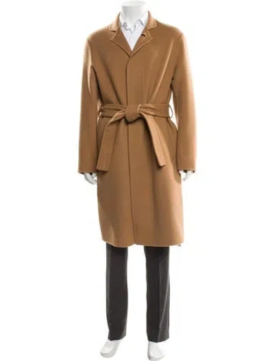 Pre-owned Acne Studios Wool Trench Coat In Brown