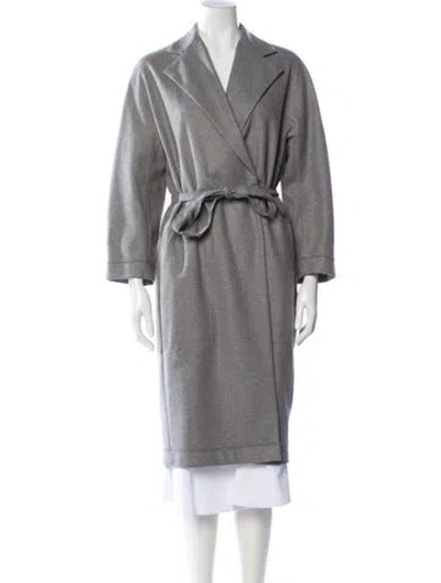 Pre-owned Acne Studios Wool Trench Coat In Gray