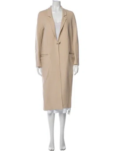 Pre-owned Acne Studios Wool Trench Coat In Neutral
