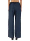 Acne Studios Wool Trousers In Blue