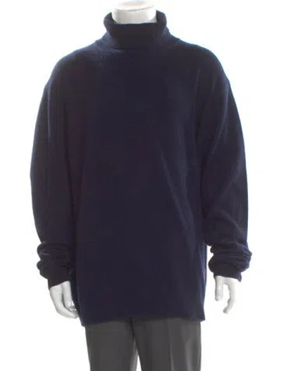 Pre-owned Acne Studios Wool Turtleneck Pullover W/ Tags In Blue
