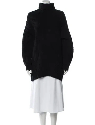 Pre-owned Acne Studios Wool Turtleneck Sweater In Black