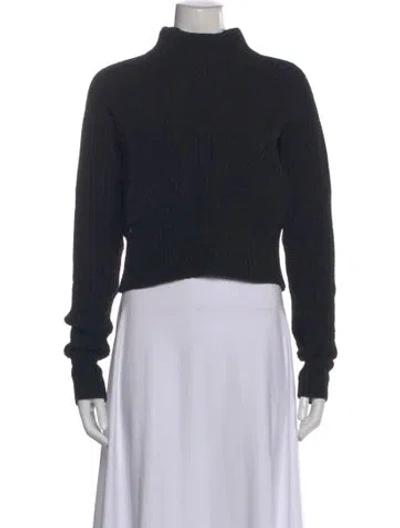 Pre-owned Acne Studios Wool Turtleneck Sweater In Black