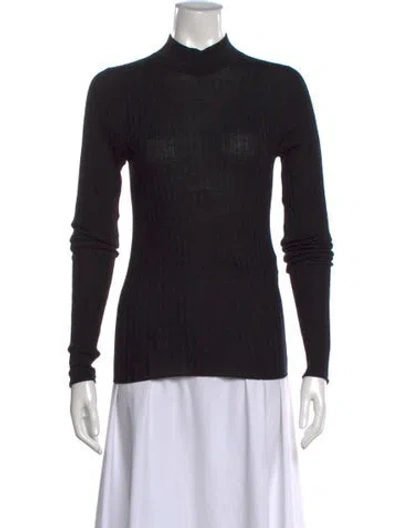 Pre-owned Acne Studios Wool Turtleneck Sweater In Black