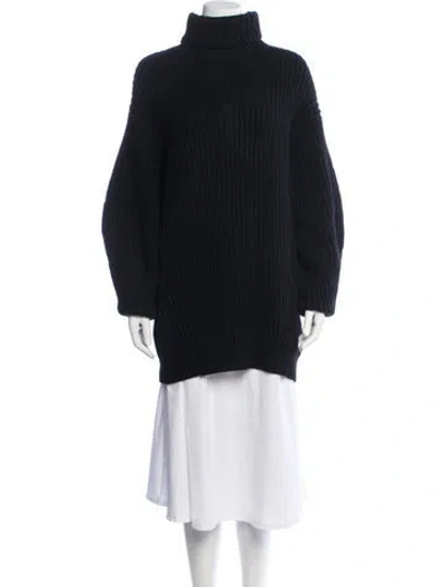 Pre-owned Acne Studios Wool Turtleneck Sweater In Black