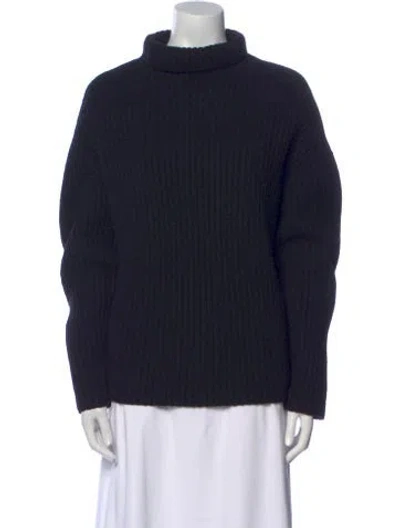 Pre-owned Acne Studios Wool Turtleneck Sweater In Blue