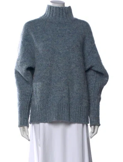 Pre-owned Acne Studios Wool Turtleneck Sweater In Blue