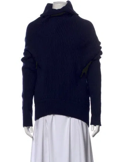 Pre-owned Acne Studios Wool Turtleneck Sweater In Blue