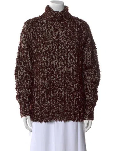Pre-owned Acne Studios Wool Turtleneck Sweater In Brown
