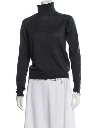 Pre-owned Acne Studios Wool Turtleneck Sweater In Gray