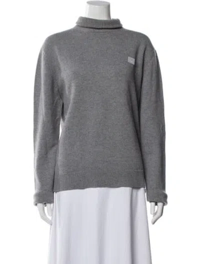 Pre-owned Acne Studios Wool Turtleneck Sweater In Gray