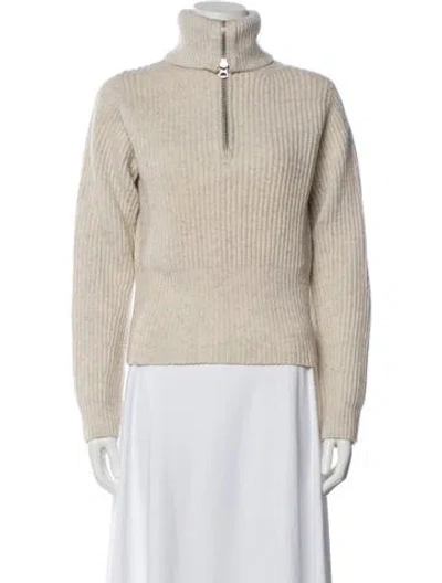 Pre-owned Acne Studios Wool Turtleneck Sweater In Neutral