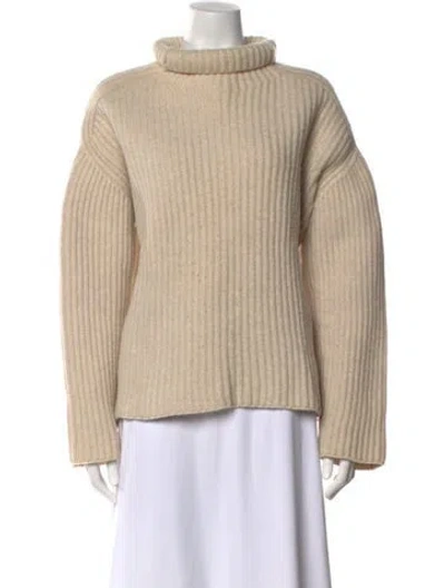 Pre-owned Acne Studios Wool Turtleneck Sweater In Neutral