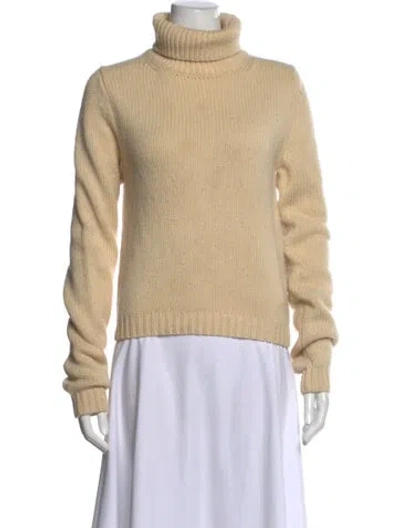 Pre-owned Acne Studios Wool Turtleneck Sweater In Neutrals