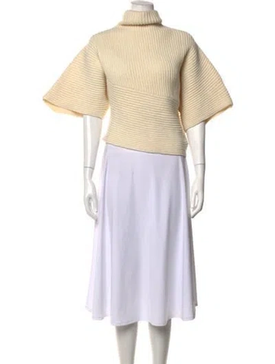 Pre-owned Acne Studios Wool Turtleneck Sweater In Neutrals