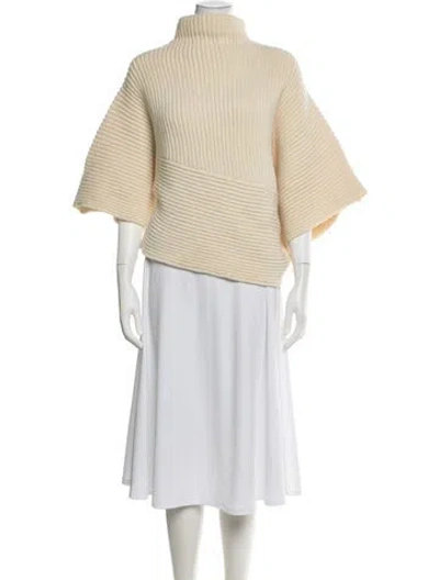 Pre-owned Acne Studios Wool Turtleneck Sweater In Neutrals