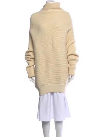 Pre-owned Acne Studios Wool Turtleneck Sweater In Neutrals