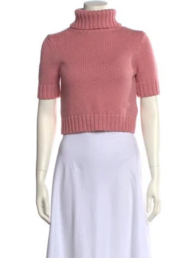 Pre-owned Acne Studios Wool Turtleneck Sweater In Pink