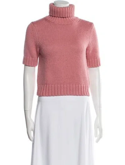 Pre-owned Acne Studios Wool Turtleneck Sweater In Pink