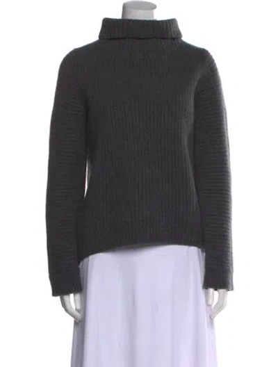 Pre-owned Acne Studios Wool Turtleneck Sweatshirt In Gray