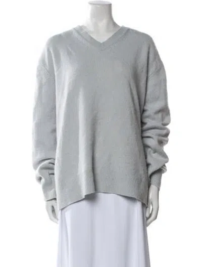 Pre-owned Acne Studios Wool V-neck Sweater In Gray