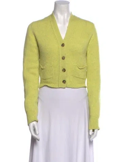 Pre-owned Acne Studios Wool V-neck Sweater In Multi