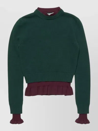 ACNE STUDIOS WOOL V-NECK SWEATSHIRT