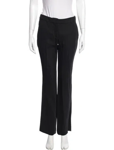 Pre-owned Acne Studios Wool Wide Leg Pants In Black