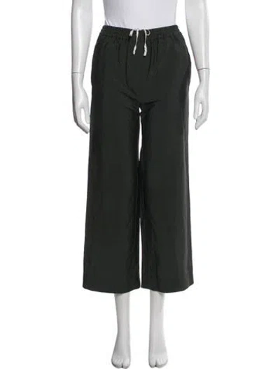 Pre-owned Acne Studios Wool Wide Leg Pants In Black