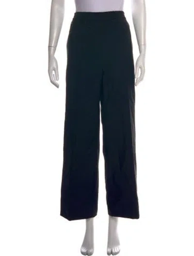 Pre-owned Acne Studios Wool Wide Leg Pants In Black