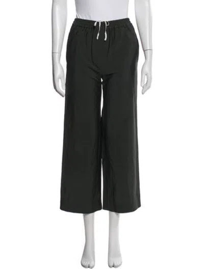 Pre-owned Acne Studios Wool Wide Leg Pants In Black
