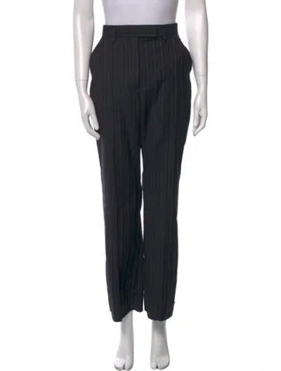 Pre-owned Acne Studios Wool Wide Leg Pants In Blue