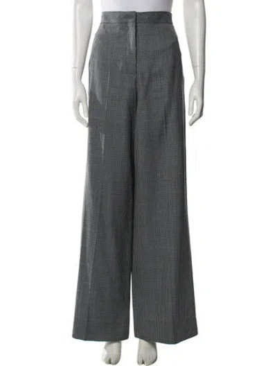Pre-owned Acne Studios Wool Wide Leg Pants In Blue