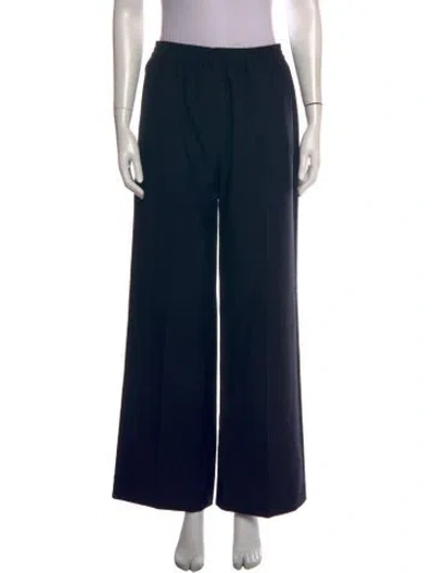 Pre-owned Acne Studios Wool Wide Leg Pants In Blue
