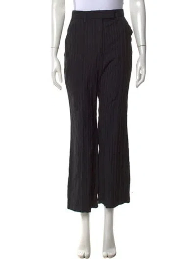 Pre-owned Acne Studios Wool Wide Leg Pants In Blue