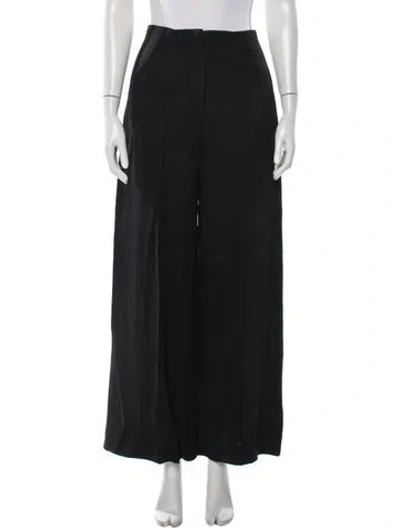 Pre-owned Acne Studios Wool Wide Leg Pants In Blue