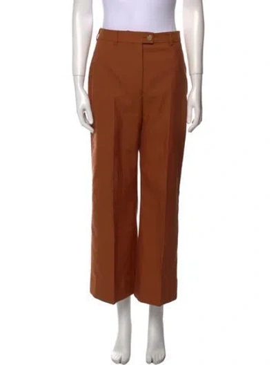 Pre-owned Acne Studios Wool Wide Leg Pants In Brown