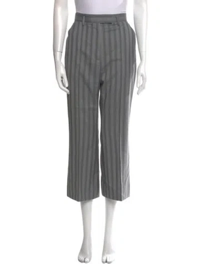 Pre-owned Acne Studios Wool Wide Leg Pants In Gray
